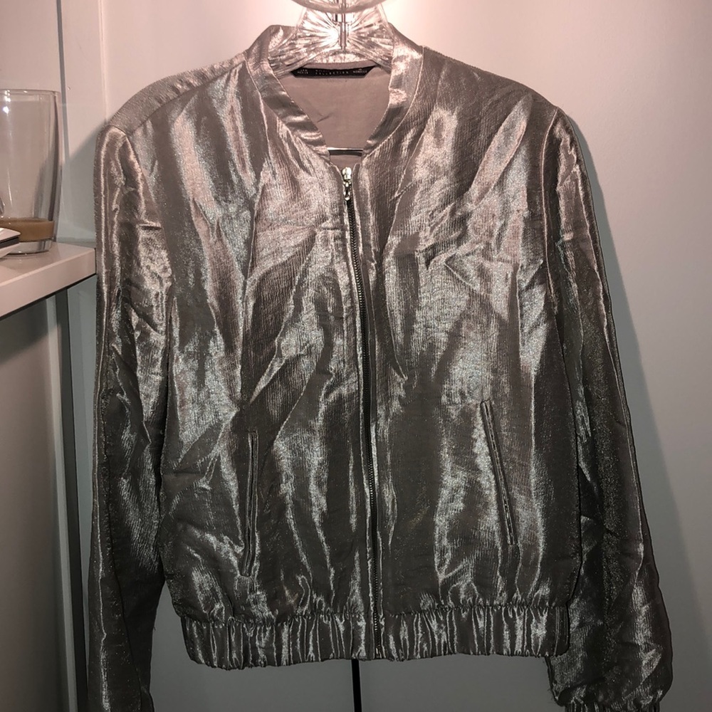 Silver jacket M size - Picture 2 of 2